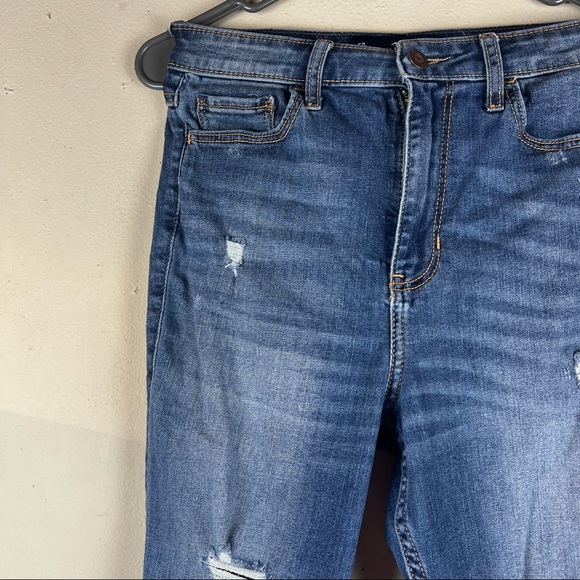 Hollister Ultra High Rise Super Skinny Jeans Lightly Distressed Size 5R/27 - Picture 2 of 6